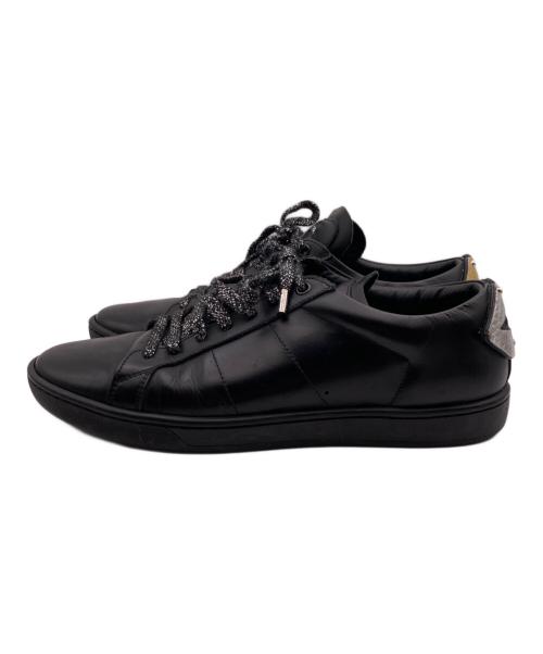 Saint Laurent Paris（サンローランパリ）Saint Laurent Paris (サンローランパリ) リップパッチ ローカットスニーカー ブラック サイズ:４１の古着・服飾アイテム