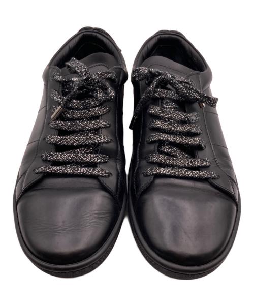 Saint Laurent Paris（サンローランパリ）Saint Laurent Paris (サンローランパリ) リップパッチ ローカットスニーカー ブラック サイズ:４１の古着・服飾アイテム
