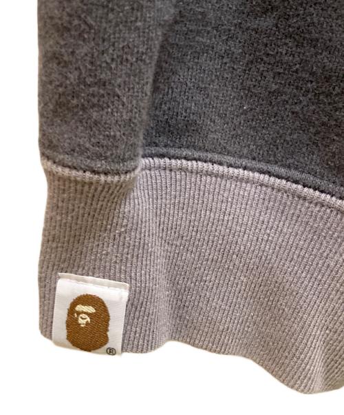 A BATHING APE（アベイシングエイプ）A BATHING APE (アベイシングエイプ) サルカモ柄ダブルジップパーカー ブラック サイズ:mの古着・服飾アイテム