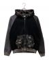 A BATHING APE（アベイシングエイプ）の古着「サルカモ柄ダブルジップパーカー」｜ブラック