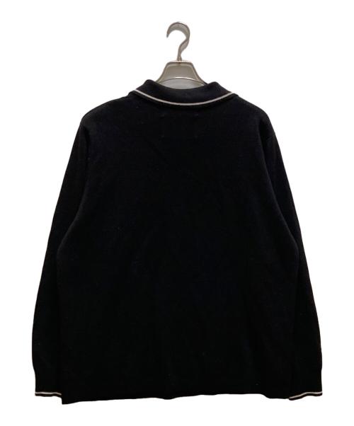 DAIRIKU（ダイリク）DAIRIKU (ダイリク) ラメサッカーユニフォームプルオーバーニット ブラック サイズ:mの古着・服飾アイテム