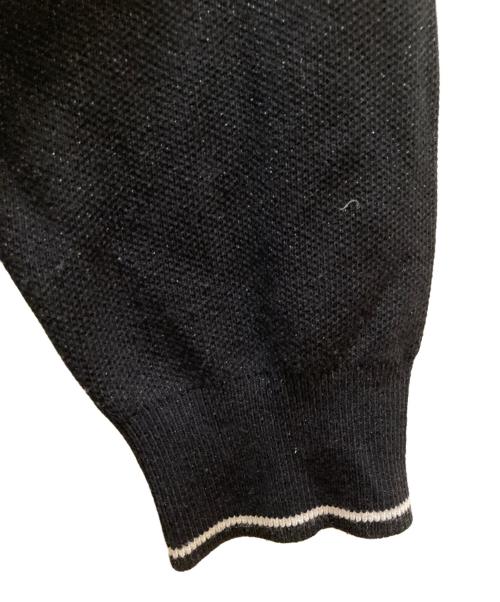 DAIRIKU（ダイリク）DAIRIKU (ダイリク) ラメサッカーユニフォームプルオーバーニット ブラック サイズ:mの古着・服飾アイテム
