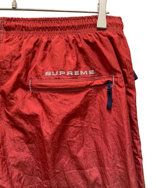NIKE（ナイキ）NIKE (ナイキ) SUPREME (シュプリーム) コラボ リップストップナイロントラックパンツ レッド サイズ:XLの古着・服飾アイテム