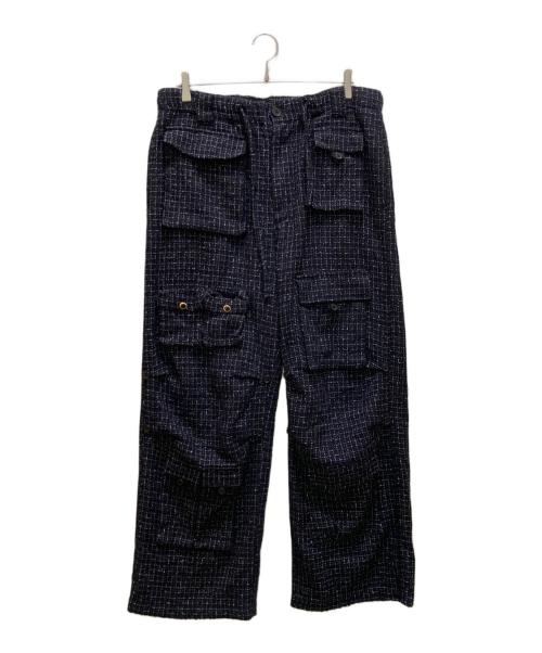DAIRIKU（ダイリク）DAIRIKU (ダイリク) ツイードポケットカーゴパンツ ネイビー サイズ:29(M)の古着・服飾アイテム