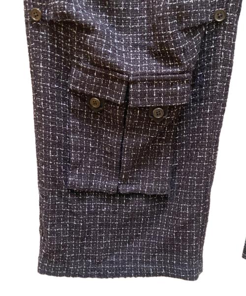 DAIRIKU（ダイリク）DAIRIKU (ダイリク) ツイードポケットカーゴパンツ ネイビー サイズ:29(M)の古着・服飾アイテム