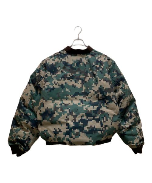BEAMS（ビームス）BEAMS (ビームス) リバーシブル ダウン フライトジャケット ブラウン×グリーン サイズ:Lの古着・服飾アイテム
