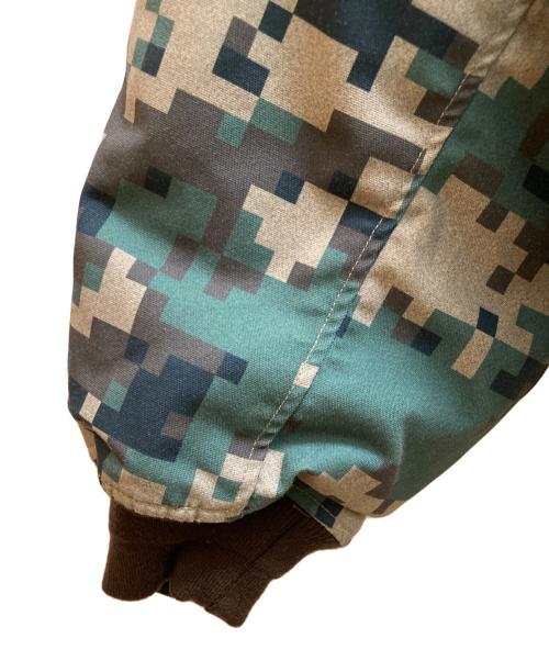 BEAMS（ビームス）BEAMS (ビームス) リバーシブル ダウン フライトジャケット ブラウン×グリーン サイズ:Lの古着・服飾アイテム