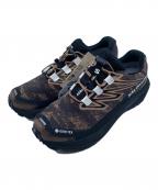 SALOMONサロモン）の古着「エアロ フロー グラベル ゴアテックス」｜ブラック×ブラウン