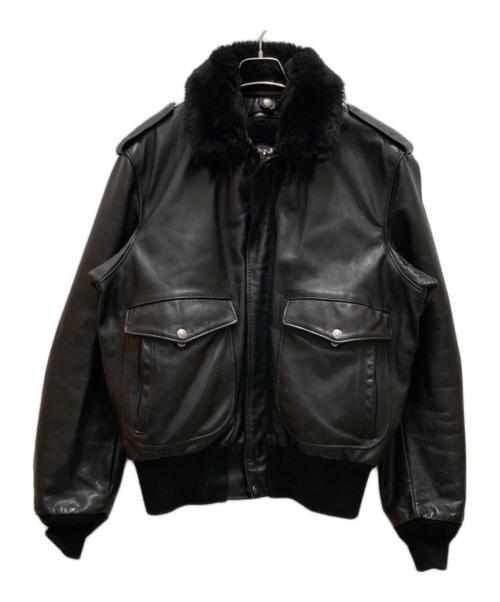 Schott（ショット）Schott (ショット) ライナー付 A-2 レザーフライトジャケット ブラック サイズ:42の古着・服飾アイテム