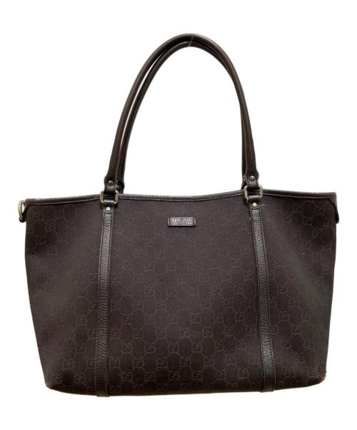 GUCCI（グッチ）GUCCI (グッチ) GGキャンバス トートバッグ ブラウンの古着・服飾アイテム