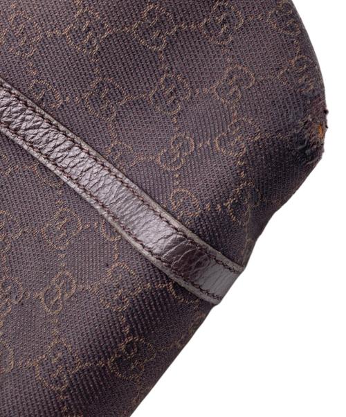 GUCCI（グッチ）GUCCI (グッチ) GGキャンバス トートバッグ ブラウンの古着・服飾アイテム