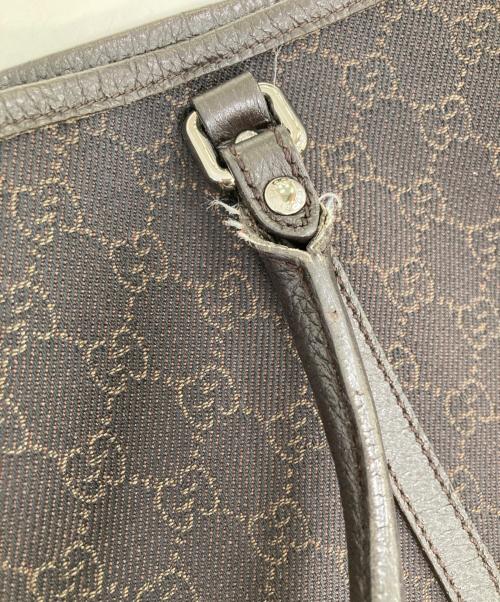 GUCCI（グッチ）GUCCI (グッチ) GGキャンバス トートバッグ ブラウンの古着・服飾アイテム