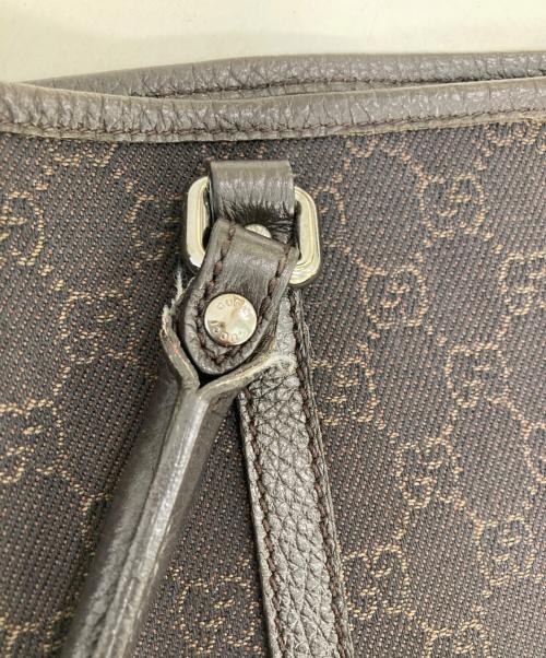 GUCCI（グッチ）GUCCI (グッチ) GGキャンバス トートバッグ ブラウンの古着・服飾アイテム