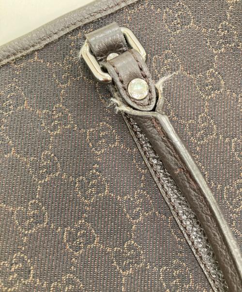 GUCCI（グッチ）GUCCI (グッチ) GGキャンバス トートバッグ ブラウンの古着・服飾アイテム