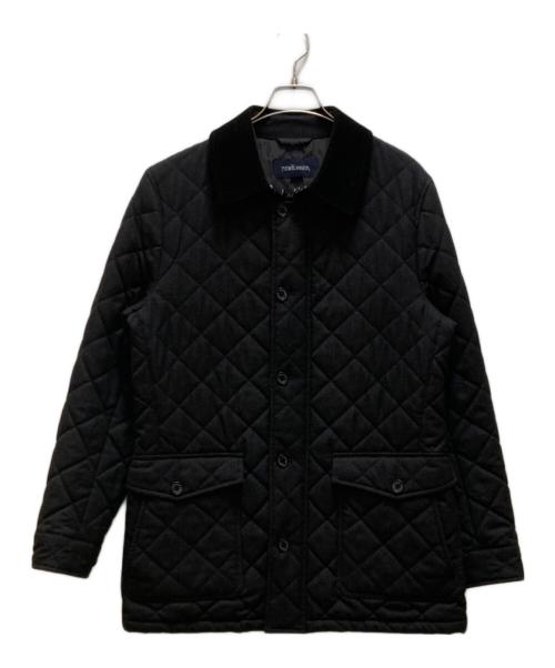 NEWYORKER（ニューヨーカー）NEWYORKER (ニューヨーカー) SOLOTEX ウールキルティングコート グレー サイズ:Ｍの古着・服飾アイテム