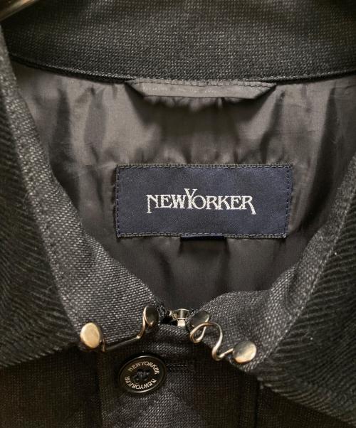 NEWYORKER（ニューヨーカー）NEWYORKER (ニューヨーカー) SOLOTEX ウールキルティングコート グレー サイズ:Ｍの古着・服飾アイテム