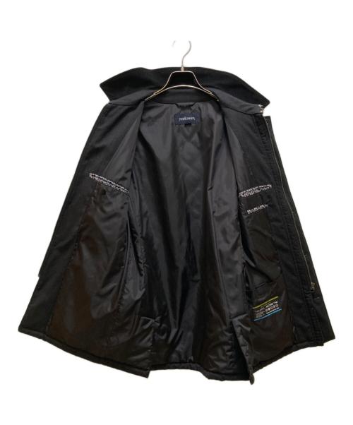 NEWYORKER（ニューヨーカー）NEWYORKER (ニューヨーカー) SOLOTEX ウールキルティングコート グレー サイズ:Ｍの古着・服飾アイテム