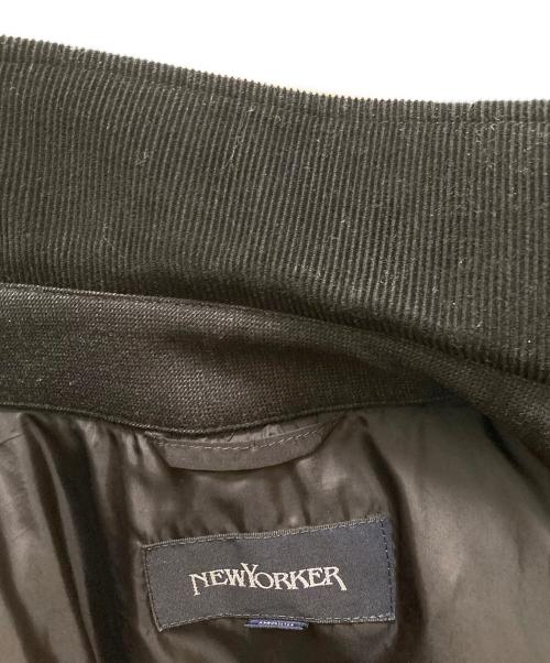 NEWYORKER（ニューヨーカー）NEWYORKER (ニューヨーカー) SOLOTEX ウールキルティングコート グレー サイズ:Ｍの古着・服飾アイテム