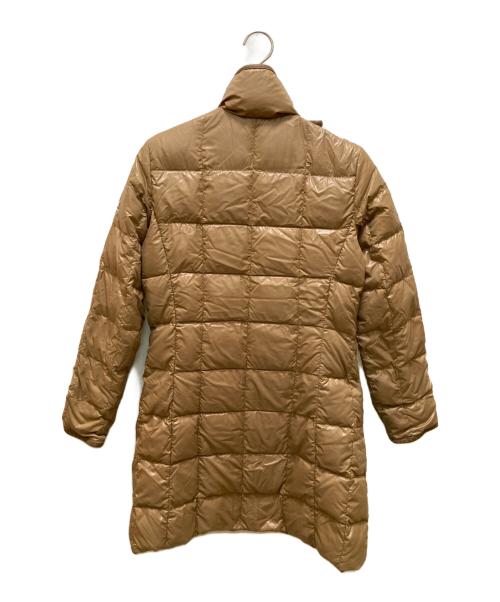 MONCLER（モンクレール）MONCLER (モンクレール) レザートリムリバーシブルダウンコート ベージュの古着・服飾アイテム