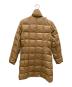 MONCLER (モンクレール) レザートリムリバーシブルダウンコート ベージュ：20000円