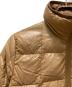 中古・古着 MONCLER (モンクレール) レザートリムリバーシブルダウンコート ベージュ：20000円