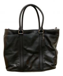 COACH（コーチ）の古着「メトロポリタン レザートートバッグ」｜ブラック