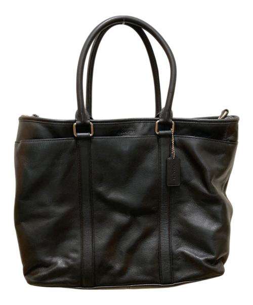 COACH（コーチ）COACH (コーチ) メトロポリタン レザートートバッグ ブラックの古着・服飾アイテム