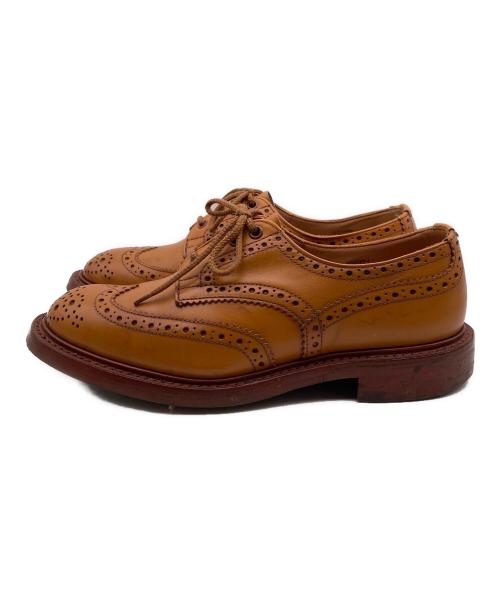 Tricker's（トリッカーズ）Tricker's (トリッカーズ) バートン ウィングチップシューズ ベージュ サイズ:7-5の古着・服飾アイテム