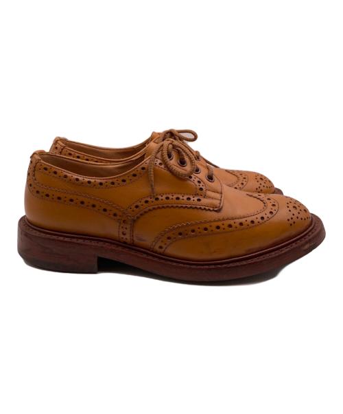 Tricker's（トリッカーズ）Tricker's (トリッカーズ) バートン ウィングチップシューズ ベージュ サイズ:7-5の古着・服飾アイテム
