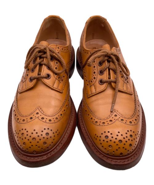 Tricker's（トリッカーズ）Tricker's (トリッカーズ) バートン ウィングチップシューズ ベージュ サイズ:7-5の古着・服飾アイテム
