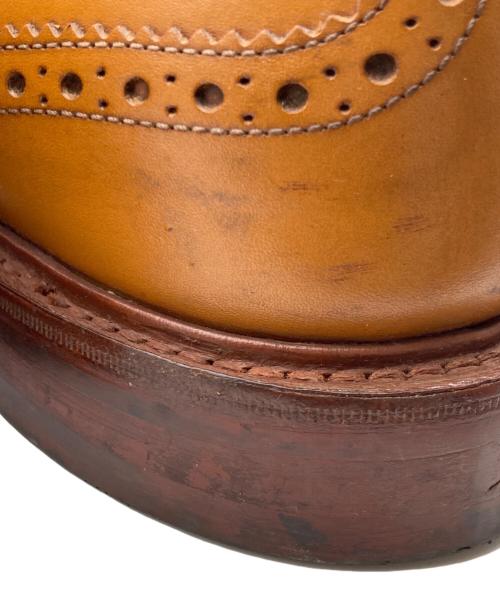Tricker's（トリッカーズ）Tricker's (トリッカーズ) バートン ウィングチップシューズ ベージュ サイズ:7-5の古着・服飾アイテム