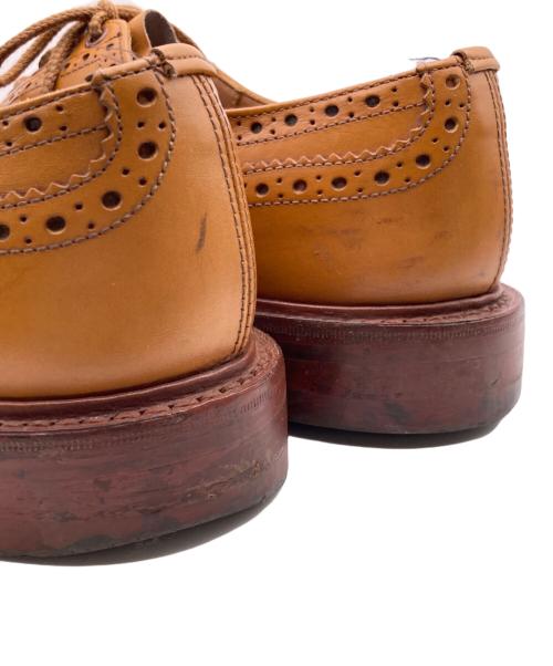 Tricker's（トリッカーズ）Tricker's (トリッカーズ) バートン ウィングチップシューズ ベージュ サイズ:7-5の古着・服飾アイテム
