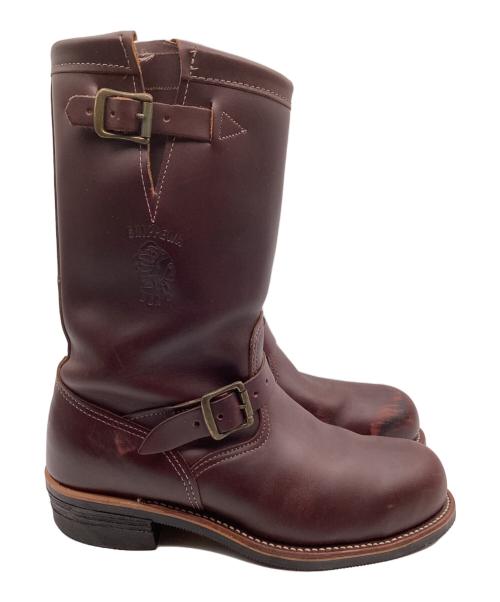 CHIPPEWA（チペワ）CHIPPEWA (チペワ) トゥスチール エンジニアブーツ ブラウン サイズ:9Eの古着・服飾アイテム