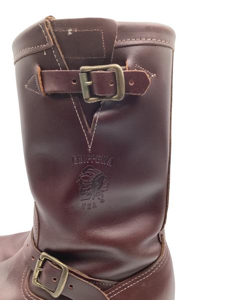 CHIPPEWA（チペワ）CHIPPEWA (チペワ) トゥスチール エンジニアブーツ ブラウン サイズ:9Eの古着・服飾アイテム