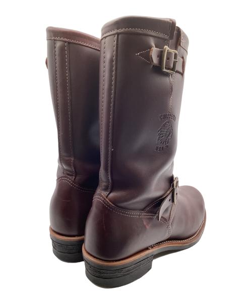 CHIPPEWA（チペワ）CHIPPEWA (チペワ) トゥスチール エンジニアブーツ ブラウン サイズ:9Eの古着・服飾アイテム