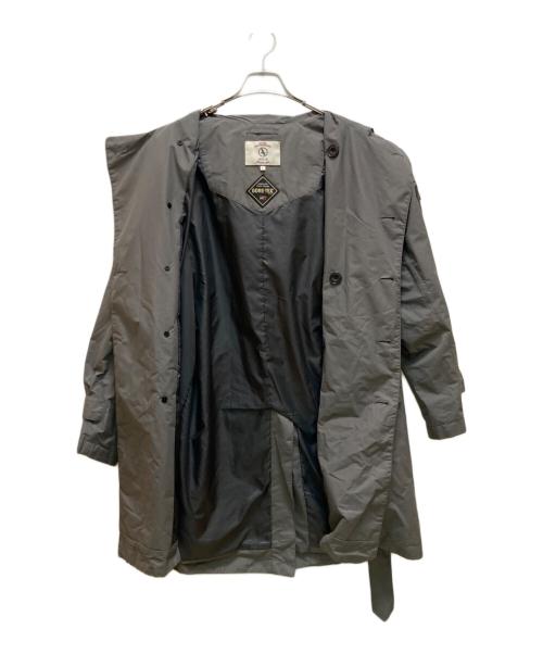 AIGLE（エーグル）AIGLE (エーグル) GORE-TEX ナイロントレンチコート グレー サイズ:Ｌの古着・服飾アイテム