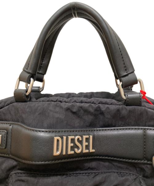 DIESEL（ディーゼル）DIESEL (ディーゼル) LOGOS TOP HANDLE/2WAYショルダーバッグ ブラックの古着・服飾アイテム