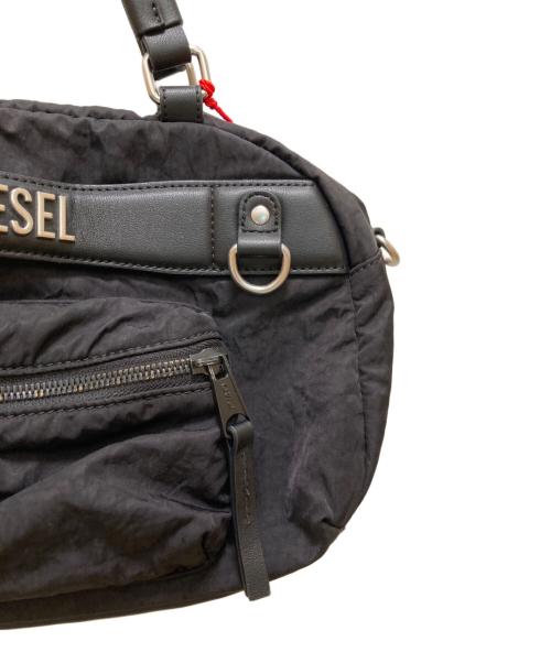 DIESEL（ディーゼル）DIESEL (ディーゼル) LOGOS TOP HANDLE/2WAYショルダーバッグ ブラックの古着・服飾アイテム