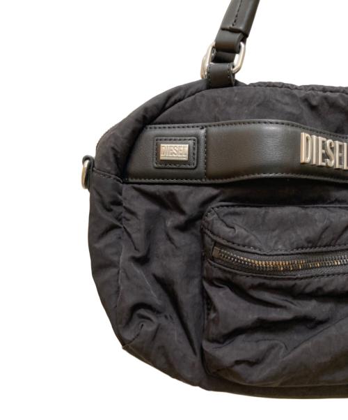 DIESEL（ディーゼル）DIESEL (ディーゼル) LOGOS TOP HANDLE/2WAYショルダーバッグ ブラックの古着・服飾アイテム