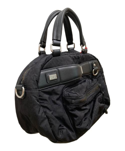 DIESEL（ディーゼル）DIESEL (ディーゼル) LOGOS TOP HANDLE/2WAYショルダーバッグ ブラックの古着・服飾アイテム
