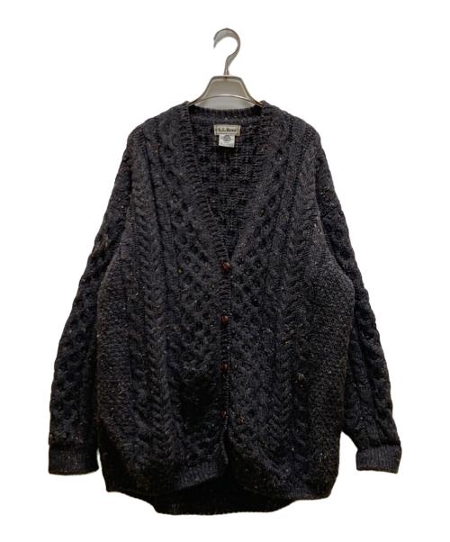 L.L.Bean（エルエルビーン）L.L.Bean (エルエルビーン) オールドケーブルニットカーディガン グレー サイズ:Ｌの古着・服飾アイテム