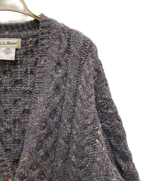 L.L.Bean（エルエルビーン）L.L.Bean (エルエルビーン) オールドケーブルニットカーディガン グレー サイズ:Ｌの古着・服飾アイテム