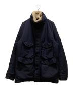 STONE ISLANDストーンアイランド）の古着「シアリングカラー フィールドジャケット」｜ネイビー