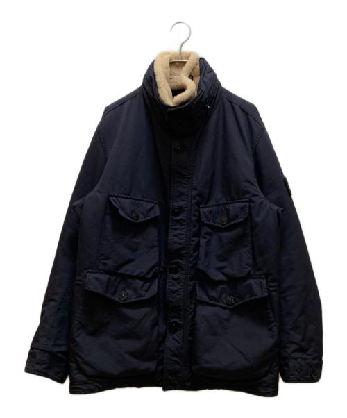 STONE ISLAND（ストーンアイランド）STONE ISLAND (ストーンアイランド) シアリングカラー フィールドジャケット ネイビー サイズ:Ｌの古着・服飾アイテム