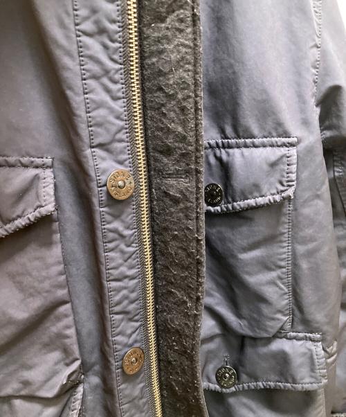 STONE ISLAND（ストーンアイランド）STONE ISLAND (ストーンアイランド) シアリングカラー フィールドジャケット ネイビー サイズ:Ｌの古着・服飾アイテム