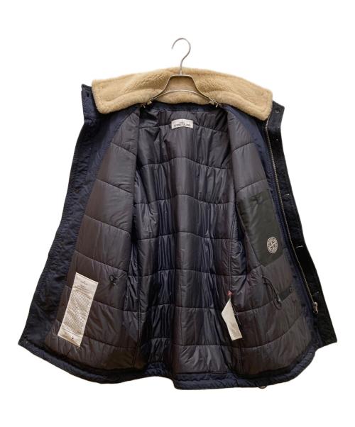 STONE ISLAND（ストーンアイランド）STONE ISLAND (ストーンアイランド) シアリングカラー フィールドジャケット ネイビー サイズ:Ｌの古着・服飾アイテム