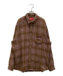 SUPREME（シュプリーム）の古着「バスケットウィーブプラッドシャツ」｜ブラウン