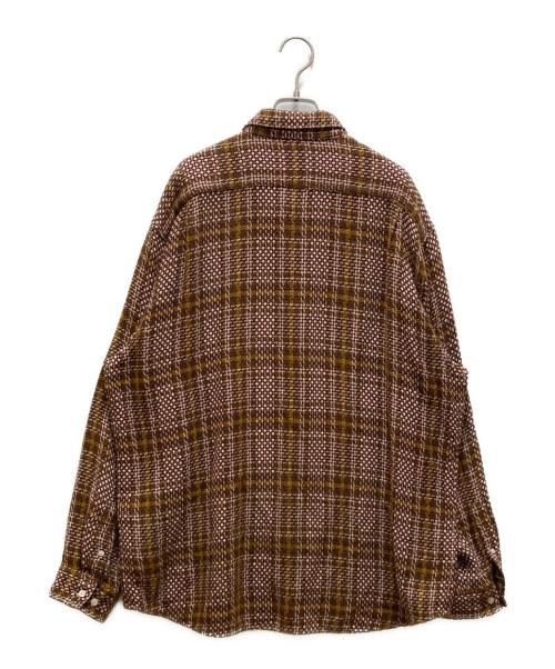 SUPREME（シュプリーム）SUPREME (シュプリーム) バスケットウィーブプラッドシャツ ブラウン サイズ:Lの古着・服飾アイテム