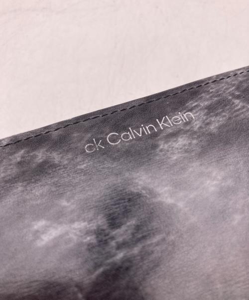 ck Calvin Klein（シーケーカルバンクライン）ck Calvin Klein (シーケーカルバンクライン) ラウンドファスナー長財布 ブラックの古着・服飾アイテム