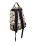 中古・古着 Kipling (キプリング) Colab Print リュック ホワイト×ネイビー：5000円